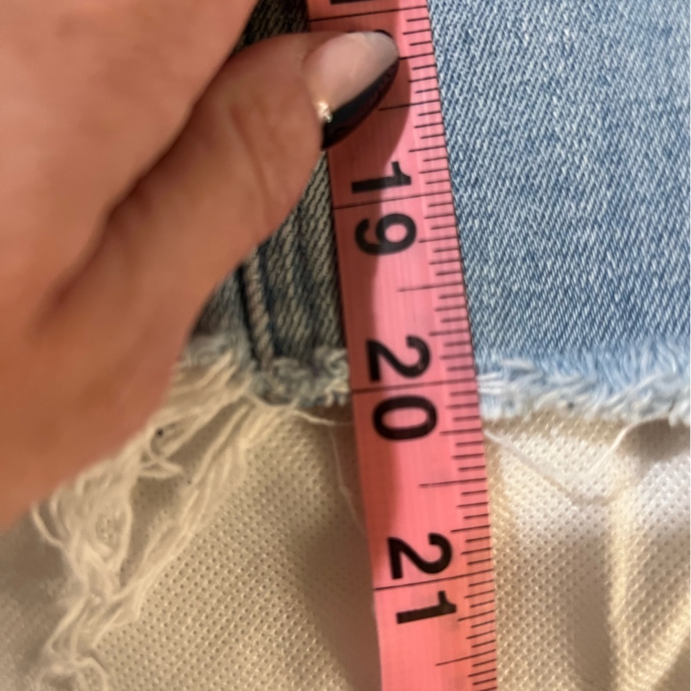 Mother women’s jeans size 26 blue cropped raw hem euc high rise - Picture 13 of 13